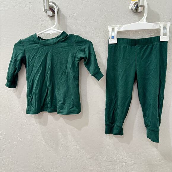 Milkmaid Goods Emerald Green Pajamas - Picture 1 of 6